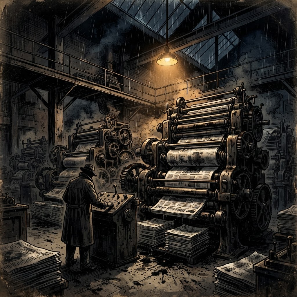 Cover art for the episode "The Rotary Press"
